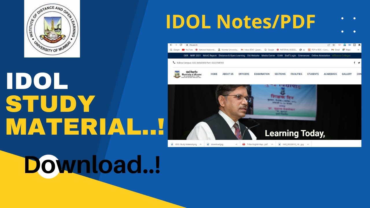 How to download Study Material/IDOL