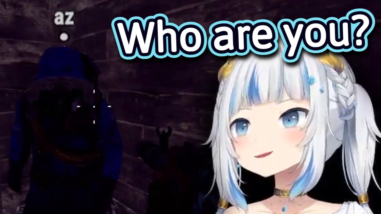 Gura meets the mysterious 'AZ' on the HoloRUST server