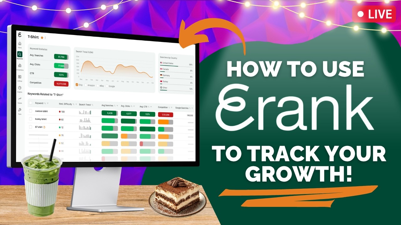 How to use eRank to Track your Etsy Growth - The Friday Bean Coffee Meet