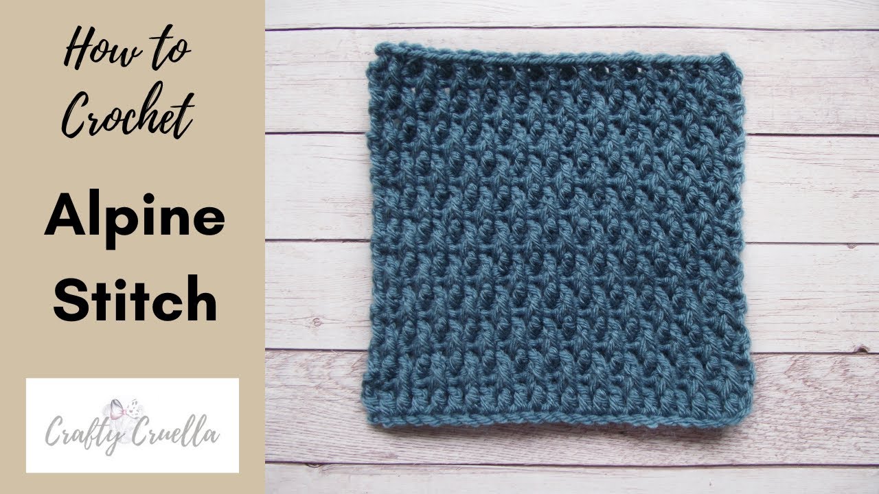 HOW TO CROCHET - ALPINE STITCH
