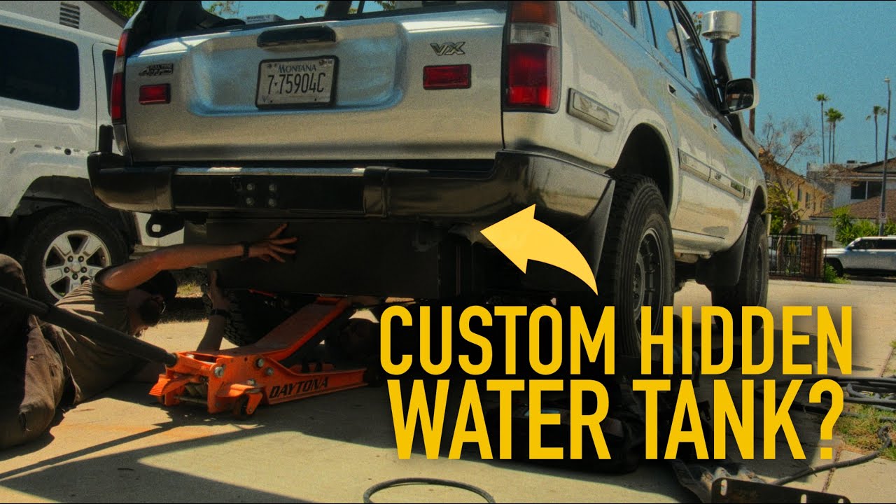 DIY: We built an expedition ready 15 GALLON water tank for our Land Cruiser camper! *Game Changer*