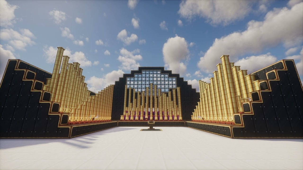 Minecraft - Create Mod: Mega Steam Pipes Organ (Happy Birthday To You)