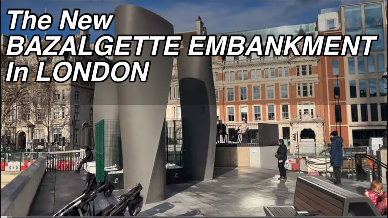 BAZALGETTE EMBANKMENT - HISTORIC LONDON 🇬🇧 WALKING TOUR 