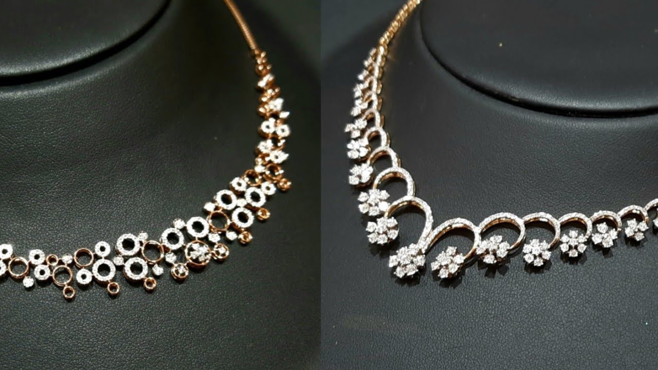 Diamond Necklace NEW YEAR 2021 Collection | Diamond Jewellery with weight |Tanishq Diamond Jewellery
