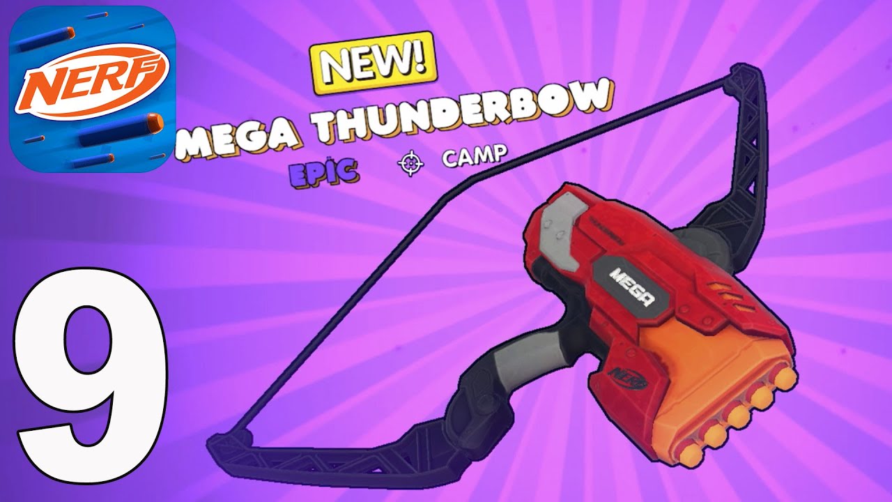 NERF: Superblast - Gameplay Walkthrough Part 9 - Mega Thunderbow🔥(iOS,Android)