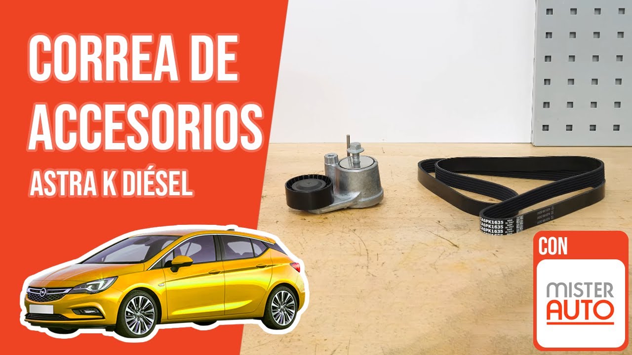 Cómo cambiar la correa de accesorios Astra K 1.6 CDTI 🚗