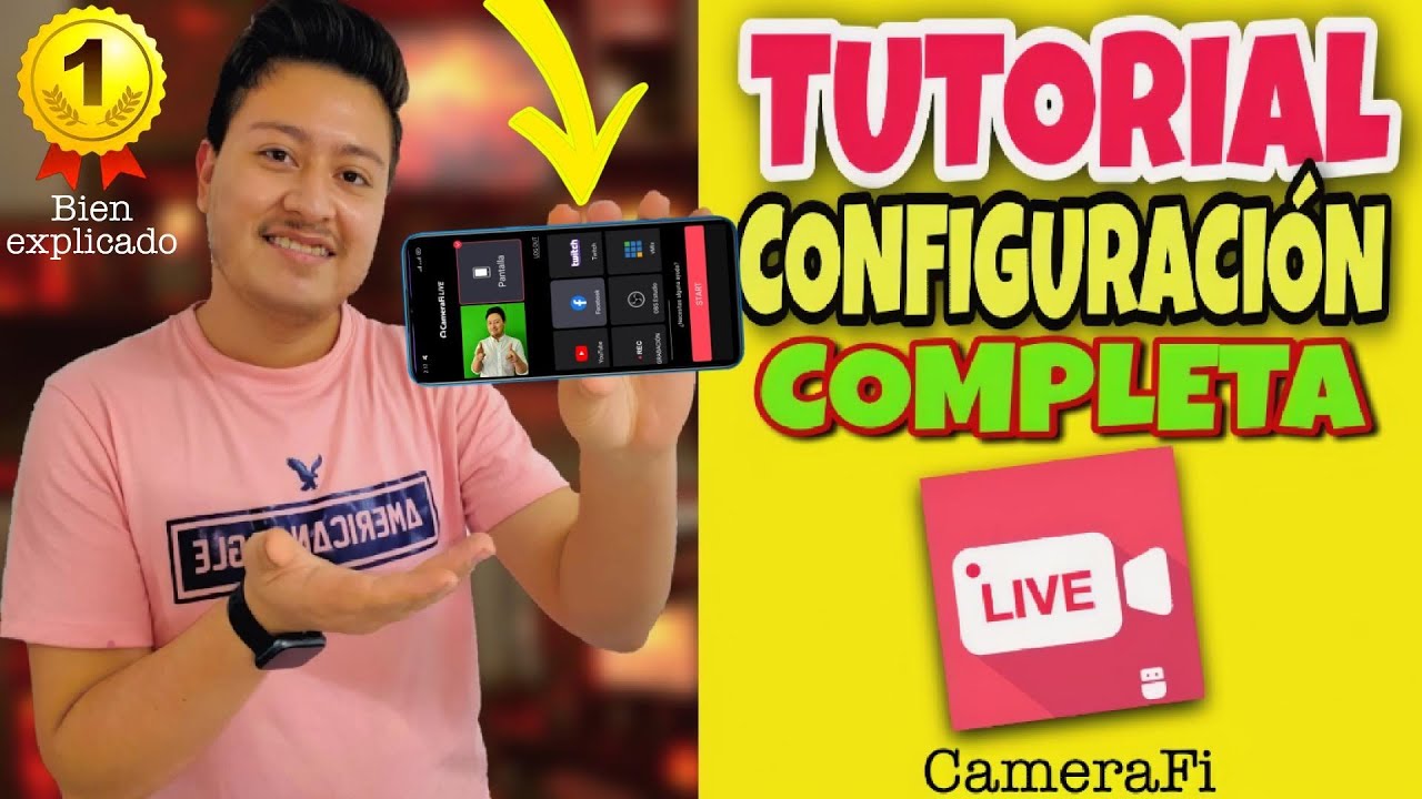 Tutorial COMPLETO CameraFi Live🚀Como configurar Widgets Cámara para hacer Stream Móvil ACTUALIZACIÓN