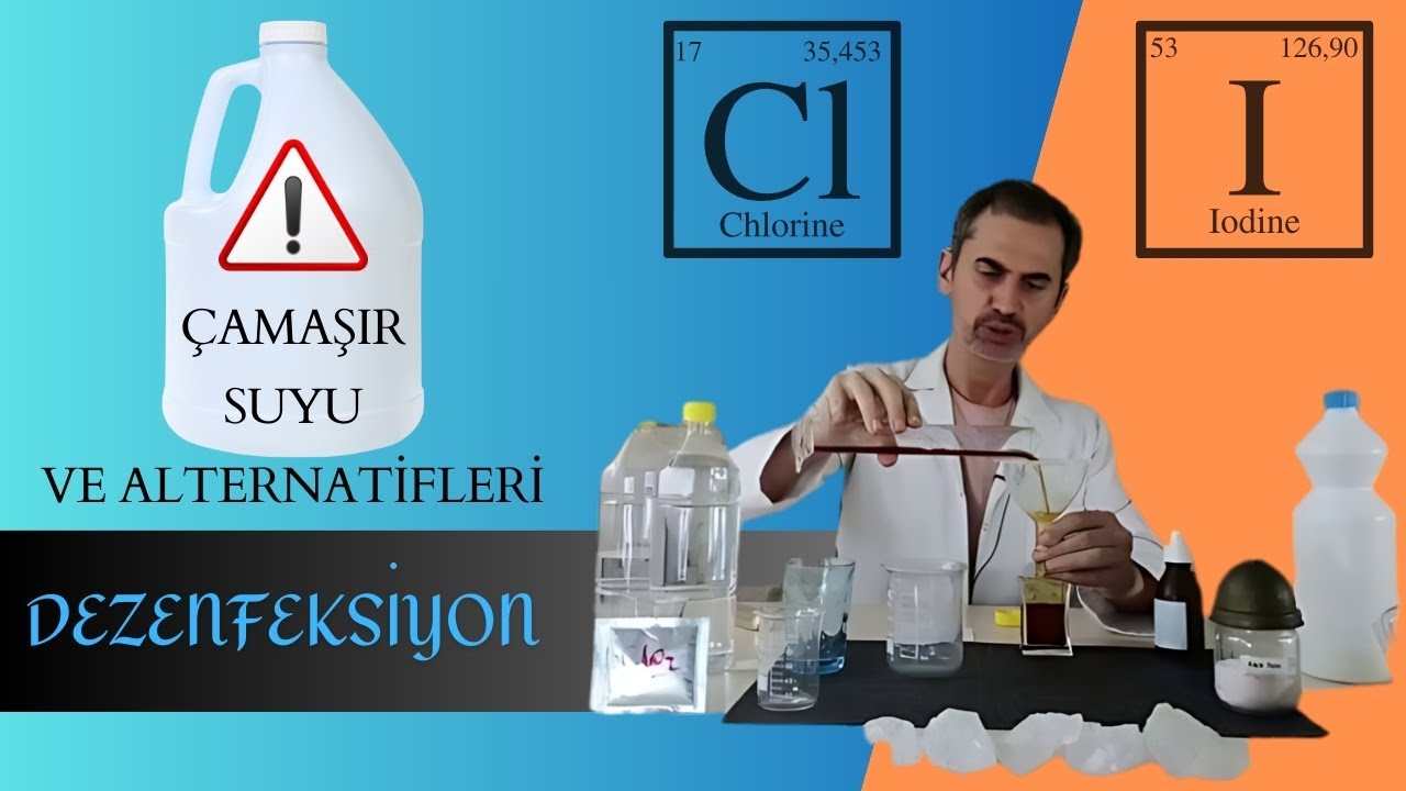 Çamaşır suyu, Klor ve İyot ile Dezenfeksiyon