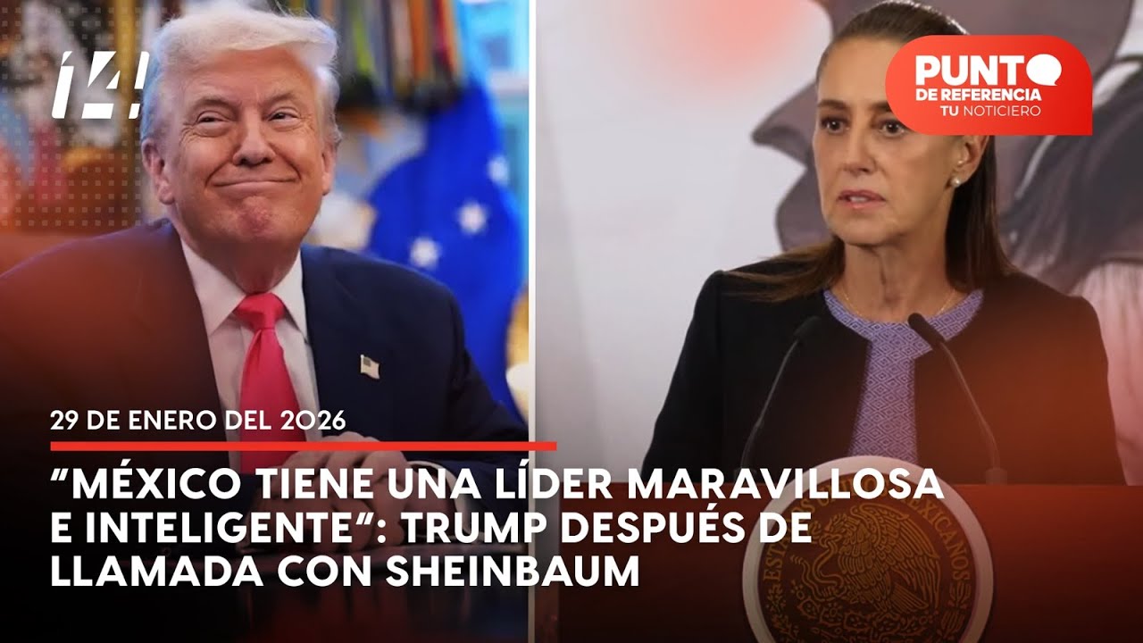 México tiene una líder maravillosa e inteligente”: Trump después de llamada con Sheinbaum