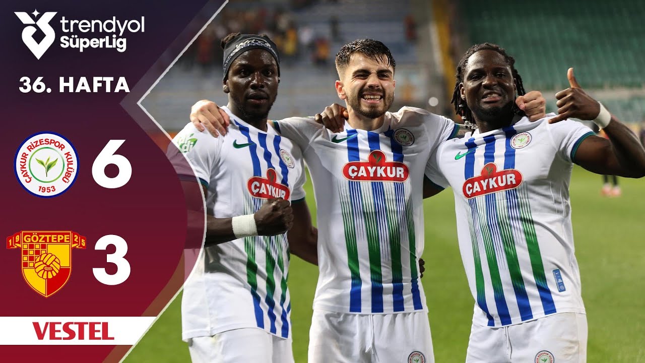 Vestel | Çaykur Rizespor (6-3) Göztepe - Highlights/Özet | Trendyol Süper Lig - 2024/25