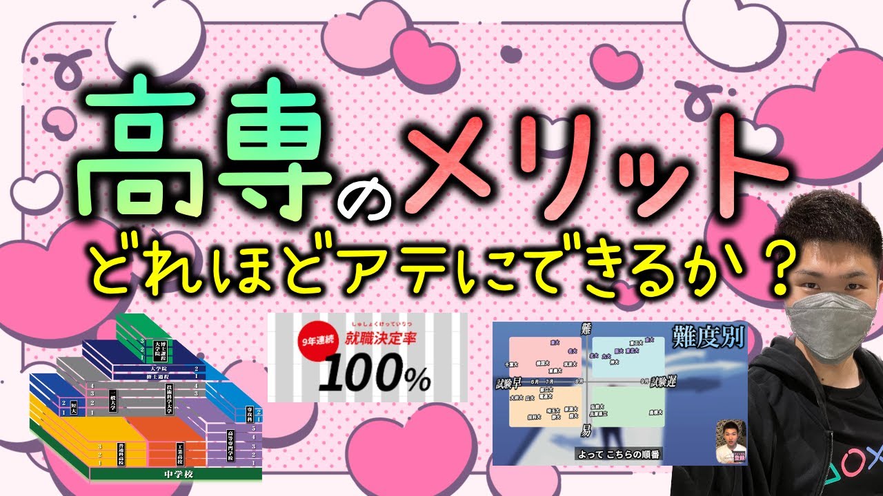 【まとめ】高専のメリット 8選 どれほどアテにできるか？ ||  #高専 #高専受験 #高専生