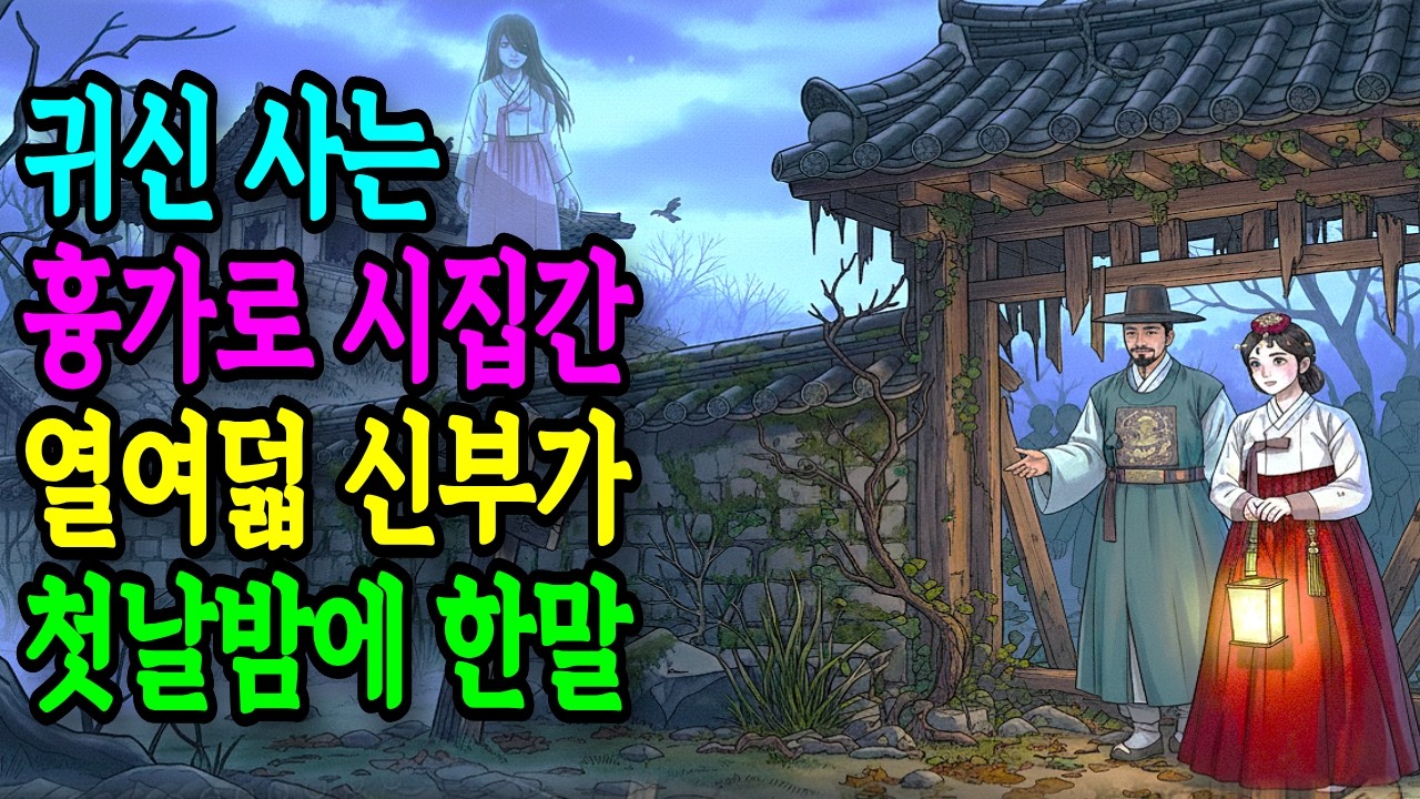 귀신이 사는 흉가로 시집간 열여덟 신부가 첫날 밤에 한말 I 조선야담 I 민담 I 설화 I 전설 I 옛날이야기