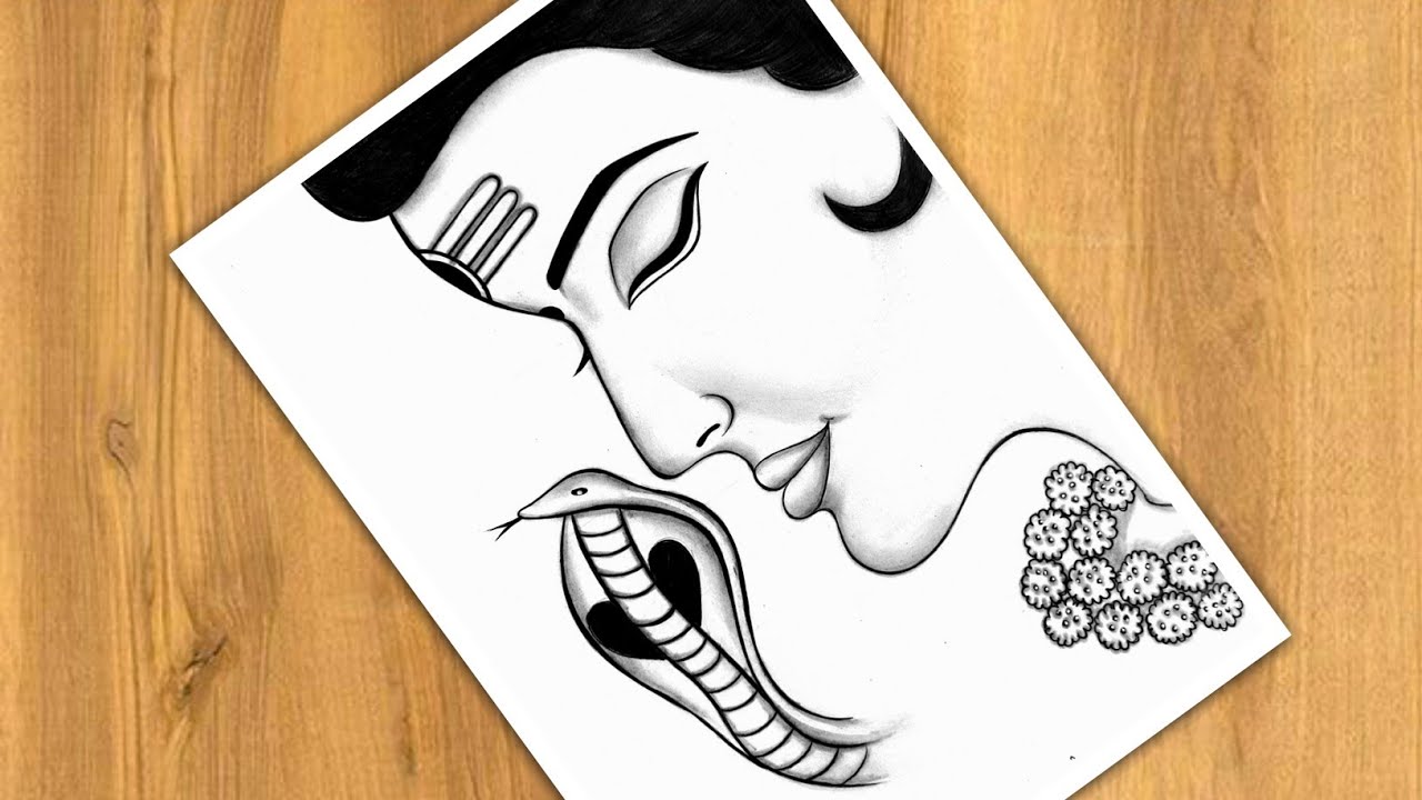 How To Draw Mahadev Step By Step | Mahadev Drawing Tutorial | Mahadev Drawing Easy | For Beginners