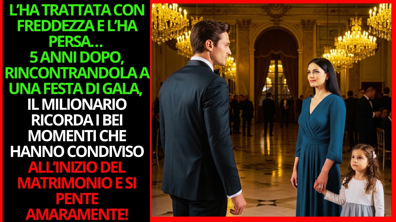 5 ANNI DOPO IL DIVORZIO, IL MILIONARIO RIVEDE L’EX A UNA FESTA DI GALA… E SI PENTE!
