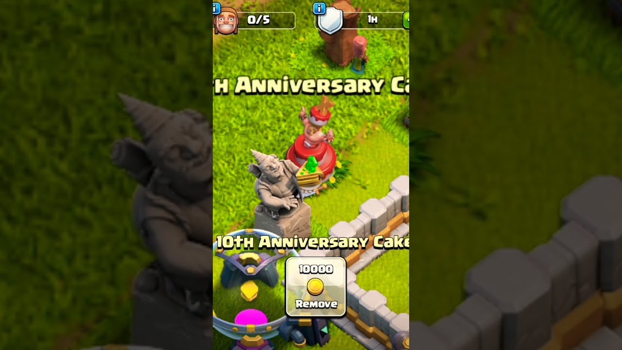 Magic cake || 10th Anniversary  #coc #clashofclans #10thanniversary