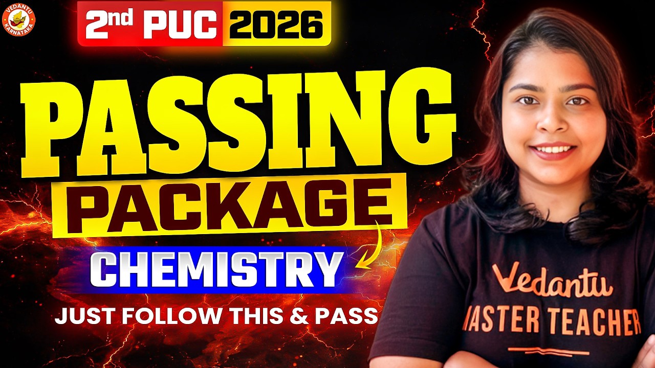 2nd PUC Chemistry PASSING Package 😱 | Just Follow This & PASS 💯 | Rithika Ma’am