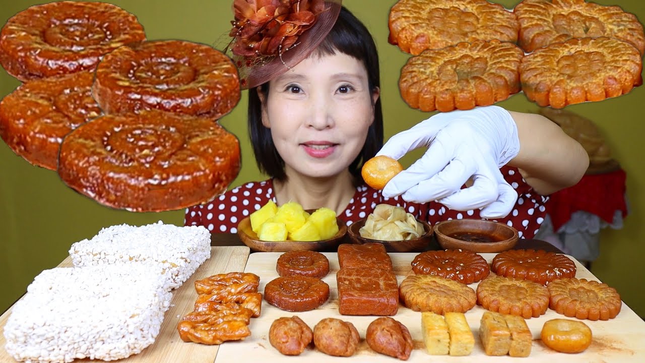 떡시리즈 약과 & 찹쌀 과즐 먹방 年糕吃播 モッパン ASMR KOREA VEGETARIAN TRADITIONAL TTEOK MUKBANG
