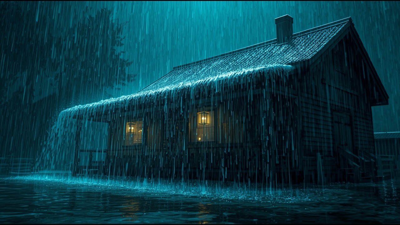 Heavy Rain Under Tin Roof 🌧️ Deep Sleep & Anxiety Relief #5