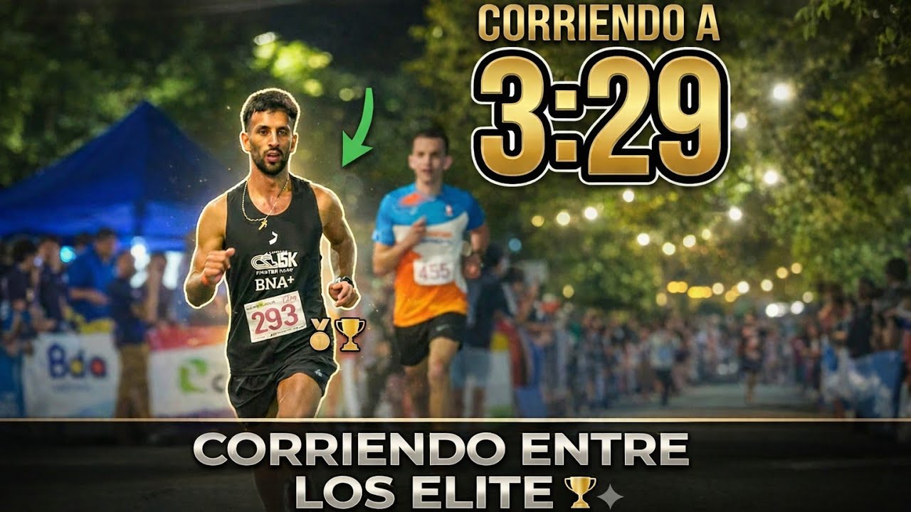 Primer carrera del año !! Llegó con ritmo fuerte corriendo entre élite! ⚡