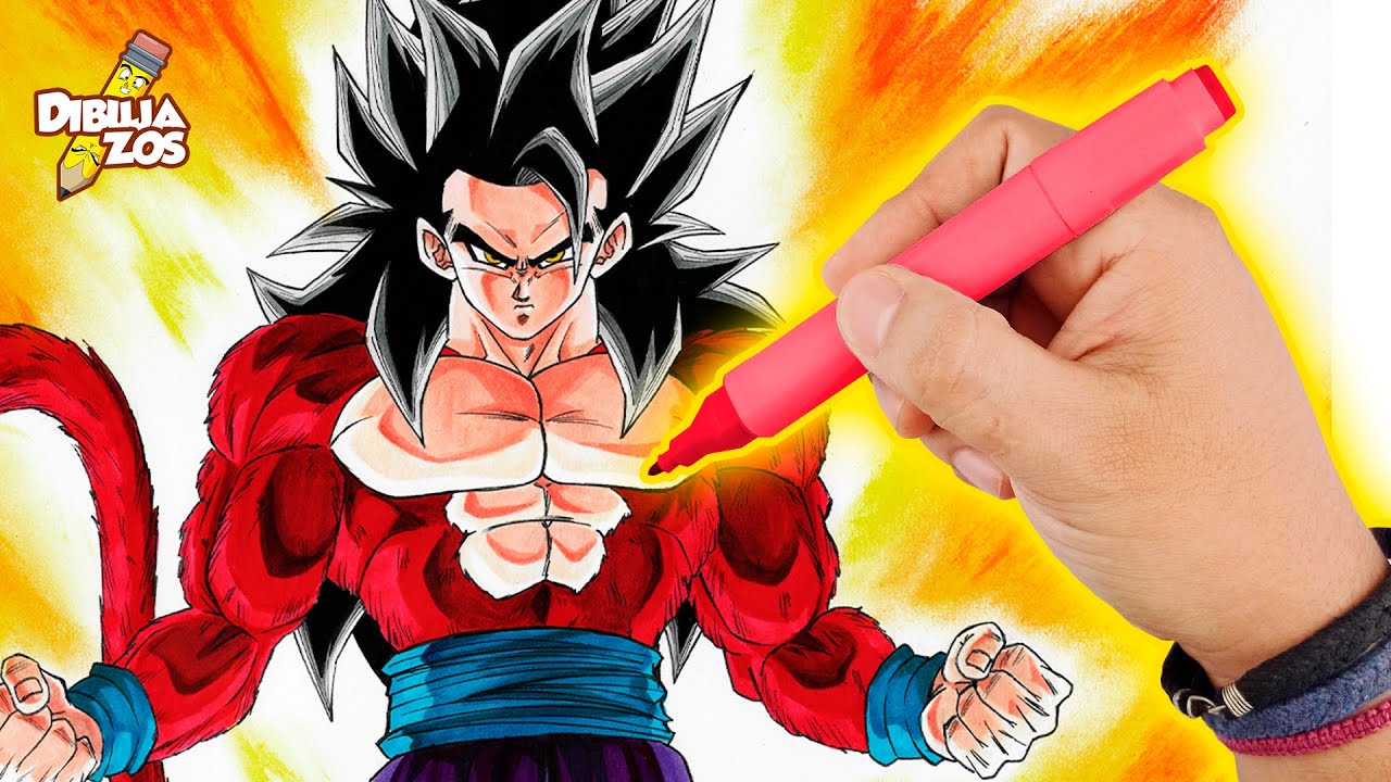DÍA 2 | MI REGALO DE CUMPLEAÑOS 🎁 | CÓMO DIBUJAR A GOHAN SSJ4 en TIEMPO REAL ✅