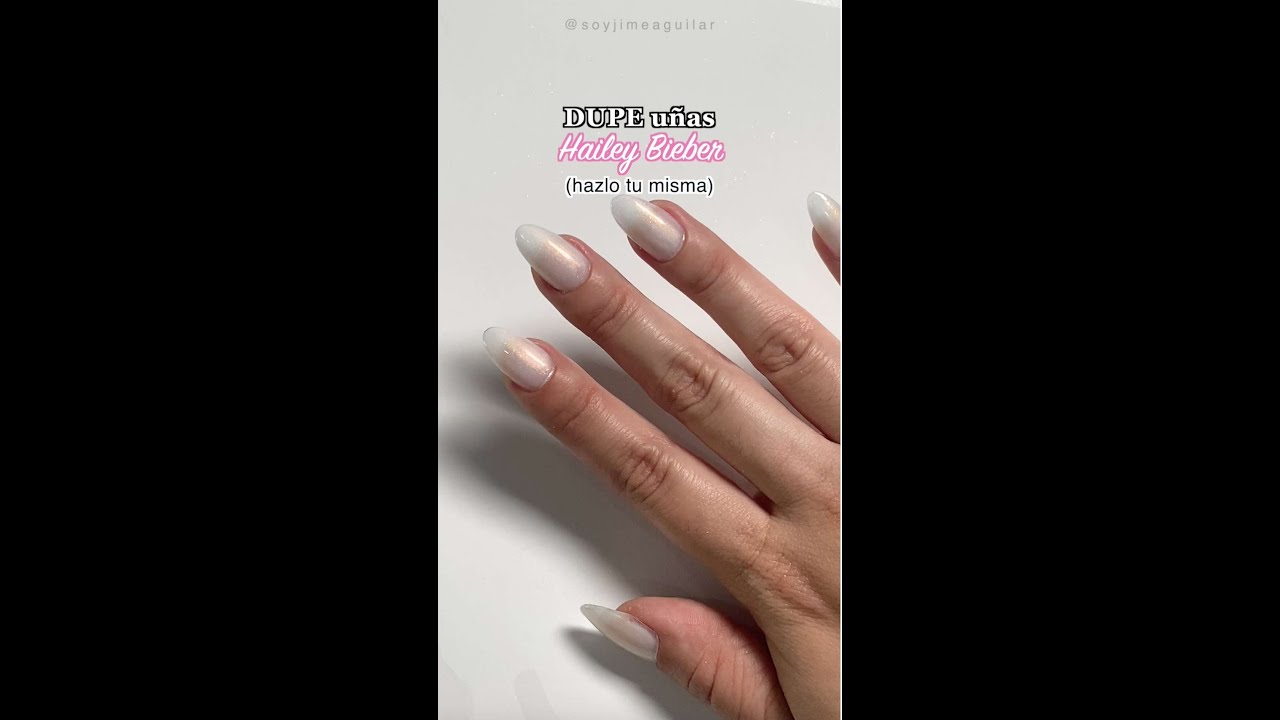 Uñas Virales de Hailey Bieber paso a paso (DUPE) 