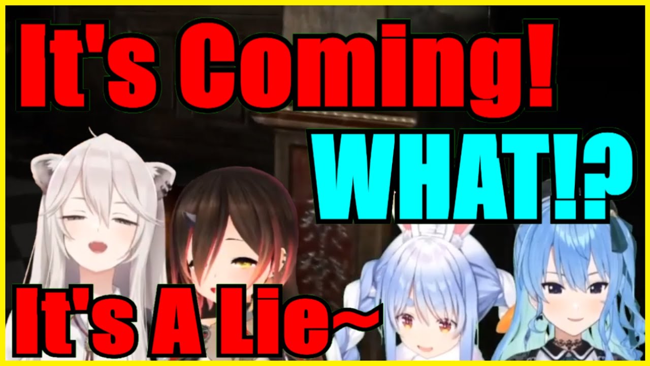 Botan Scaring Pekora, Suisei & Roboco While She Laughs Non-Stop【Hololive | Eng Sub】