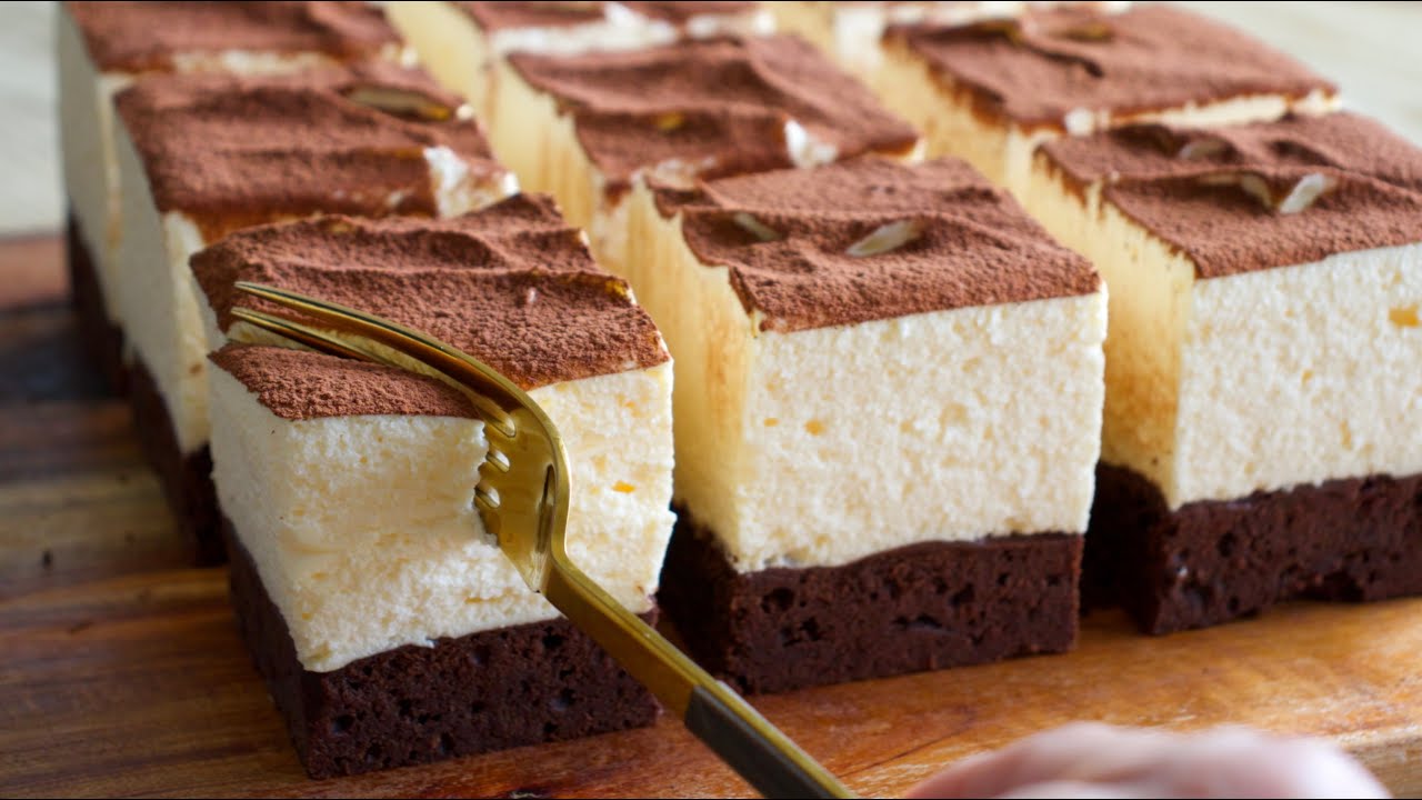 ティラミス風チョコレートブラウニーの作り方✴︎How to make Chocolate Brownie Tiramisu✴︎ベルギーより