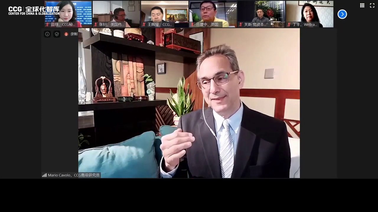 Be Kind Rewind - Mario Cavolo at CCG Webinar on Role of China-US enterprises in #pandemic