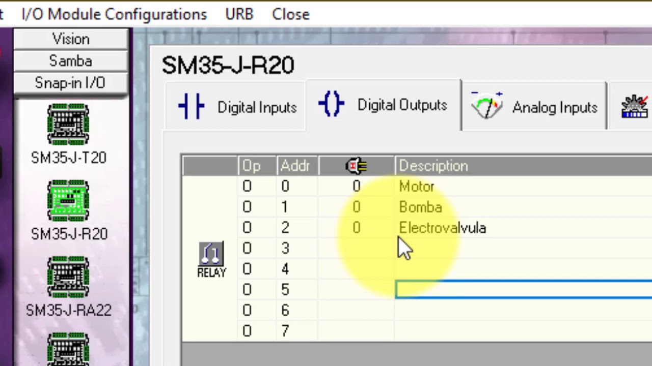 Configuración de PLC Unitronics