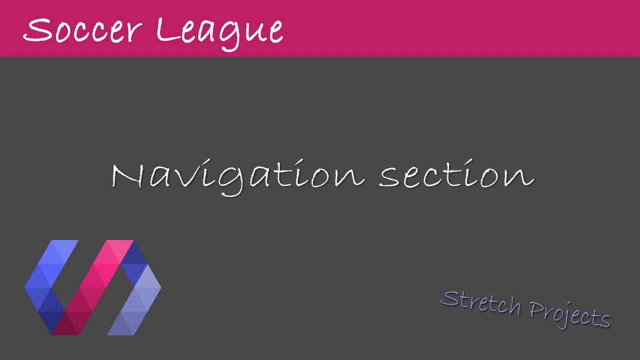 Navigation Section | PHP MVC Soccer League with Polymer