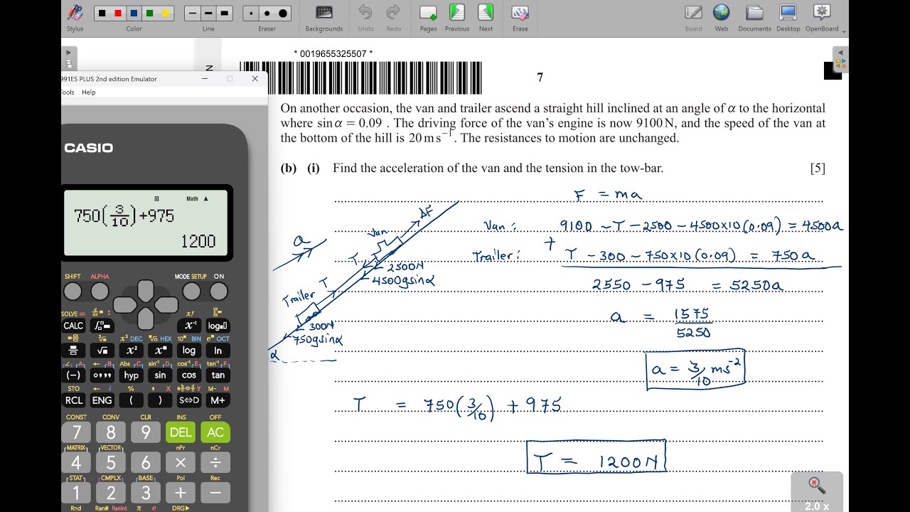 9709/43/M/J/24 -- A LEVEL MATHEMATICS MECHANICS PAPER 43 MAY/JUNE 2024 PART 1