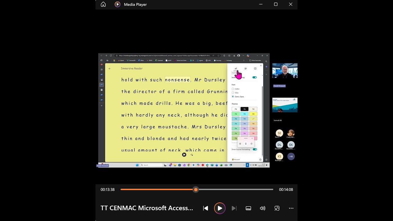 CENMAC's Thursday Thirty - Microsoft Accessibility - Edge and Immersive Reader