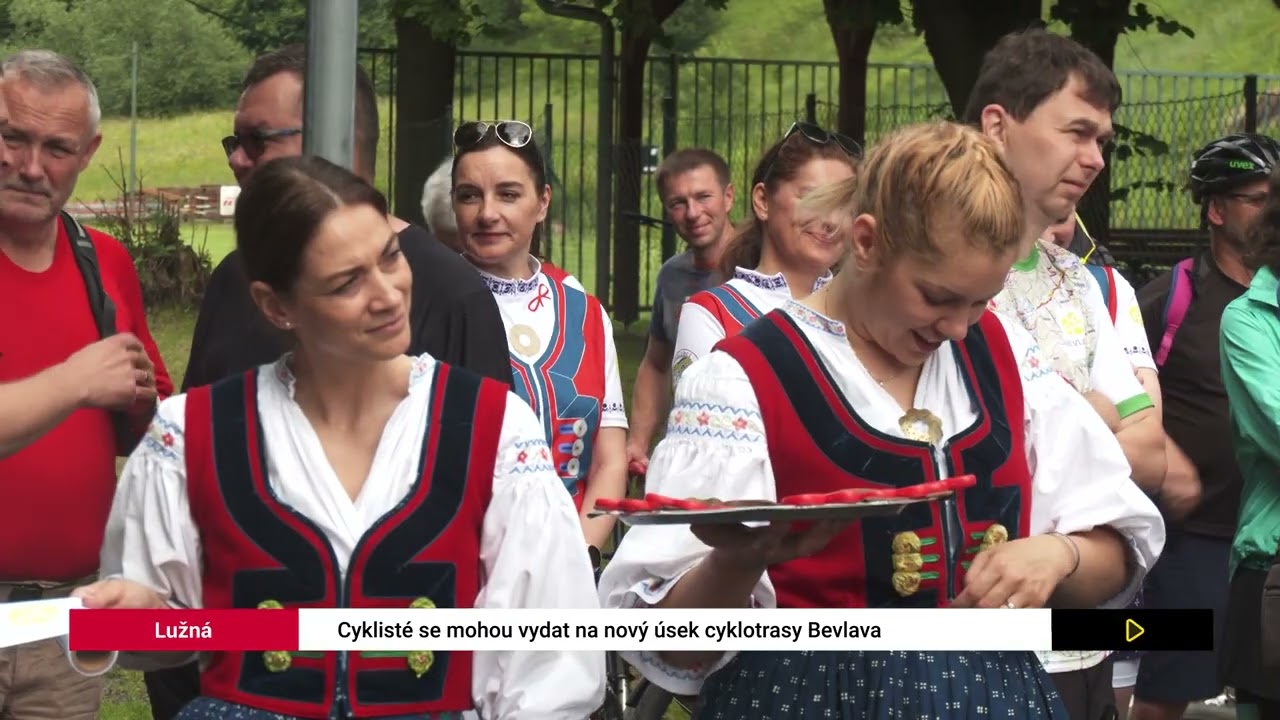 Cyklistům se otevřel nový úsek cyklotrasy Bevlava mezi obcemi Lužná a Valašské Příkazy