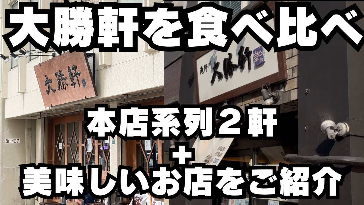 【大勝軒食べ比べ】本店系列2軒+東京観光をご紹介