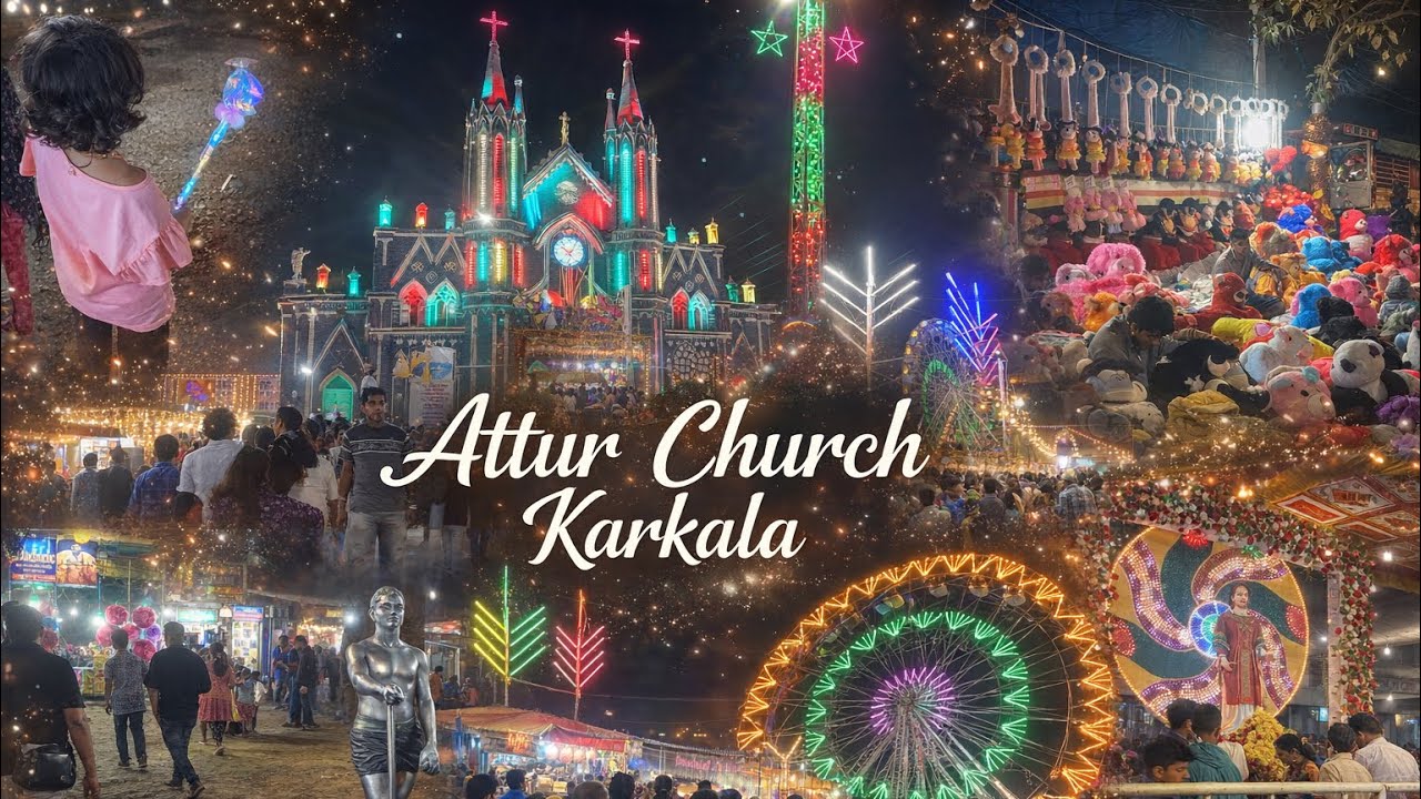 Attur Church Feast 2026 🕊️|Stalls,Crowd & Miraculous Pond ✨| Karkala | 