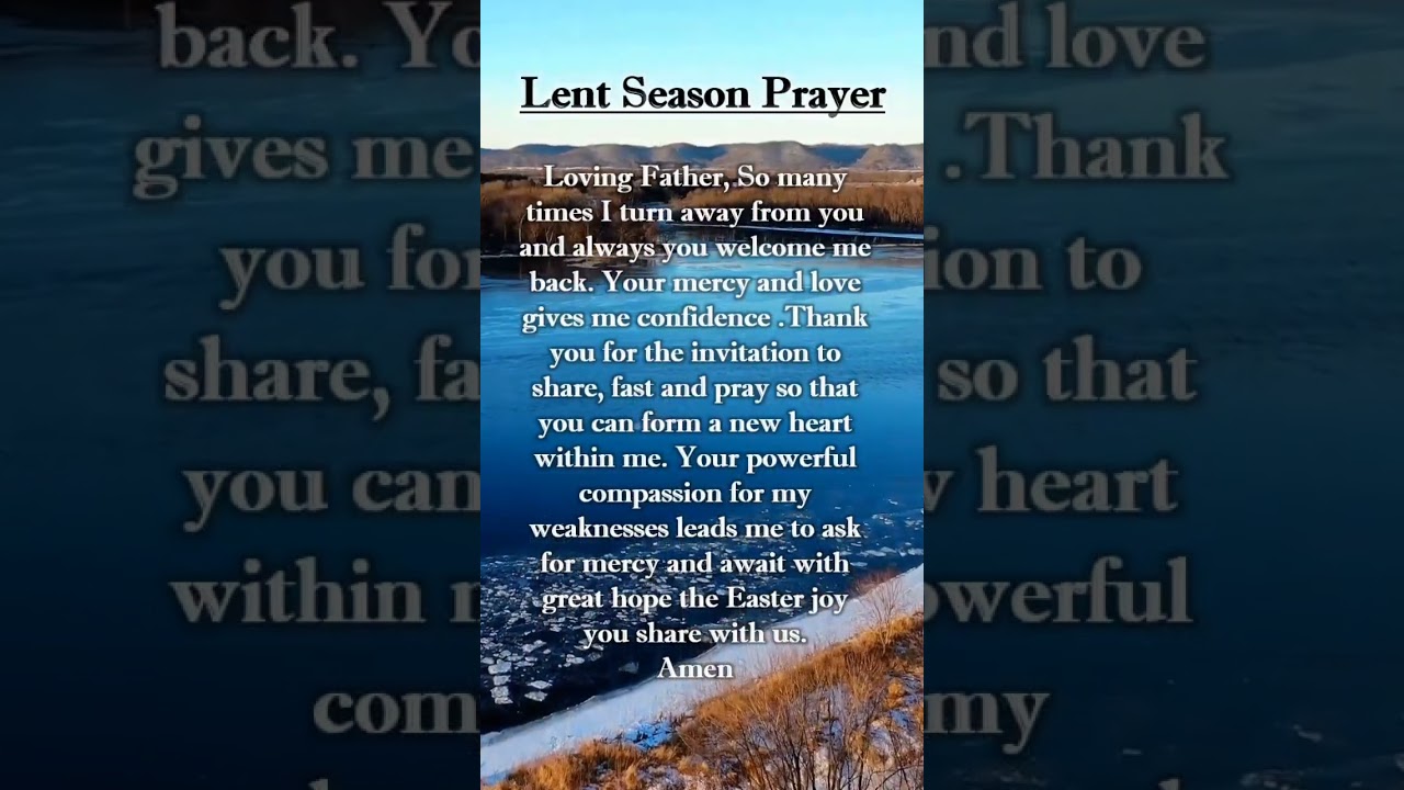 Lent Season Prayer || Prayer for Lent