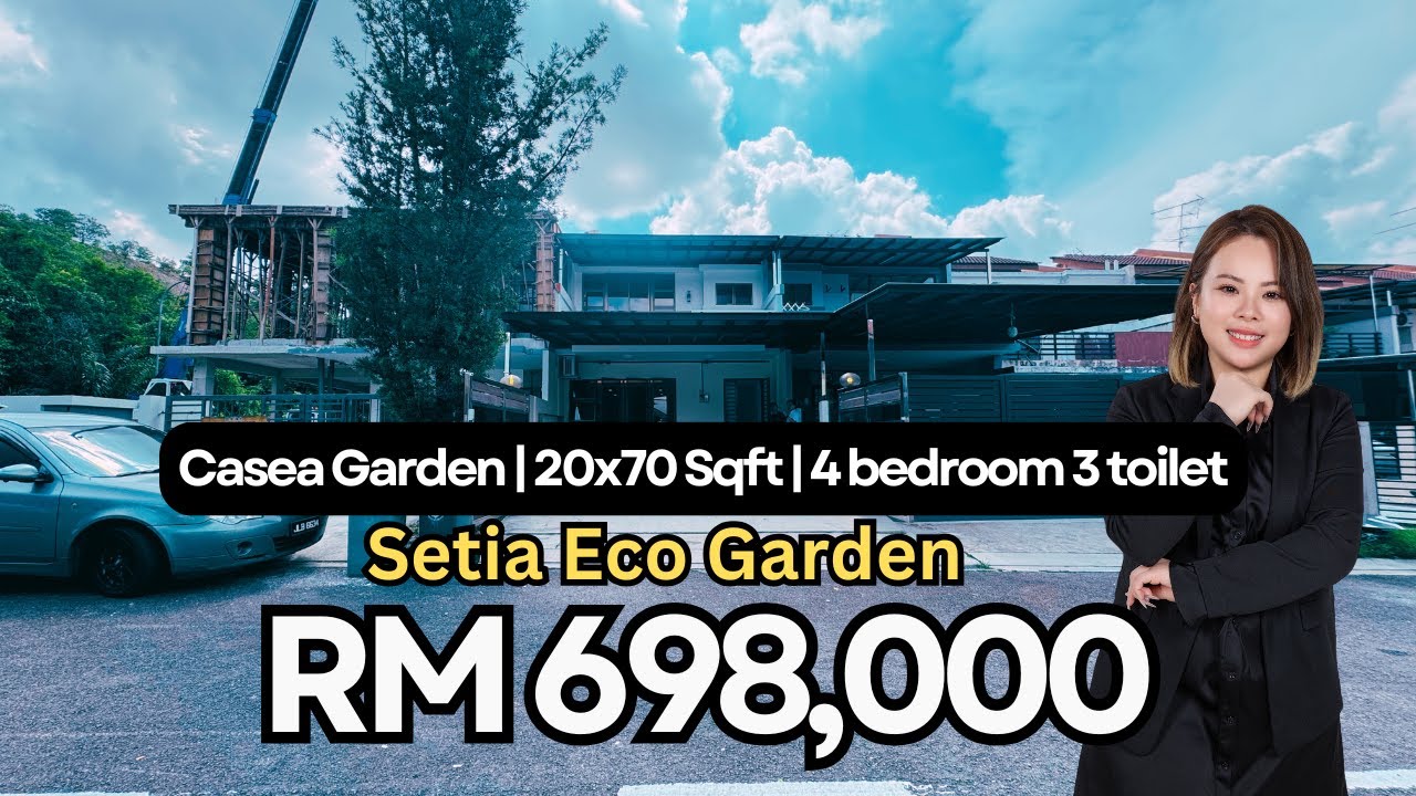 【JB property新山房地产】Casea Garden @ Setia Eco Garden｜双层排屋 20x70｜客厅加宽｜屋况好｜RM698k