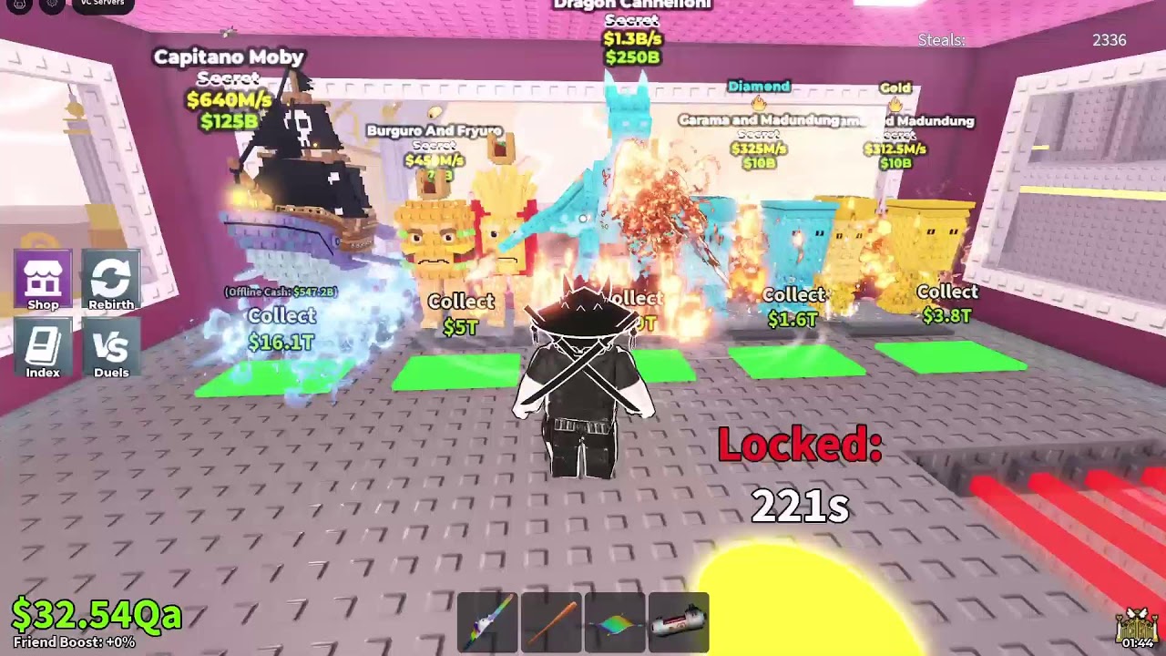 Tradeando en Steal a brainrot (Roblox)
