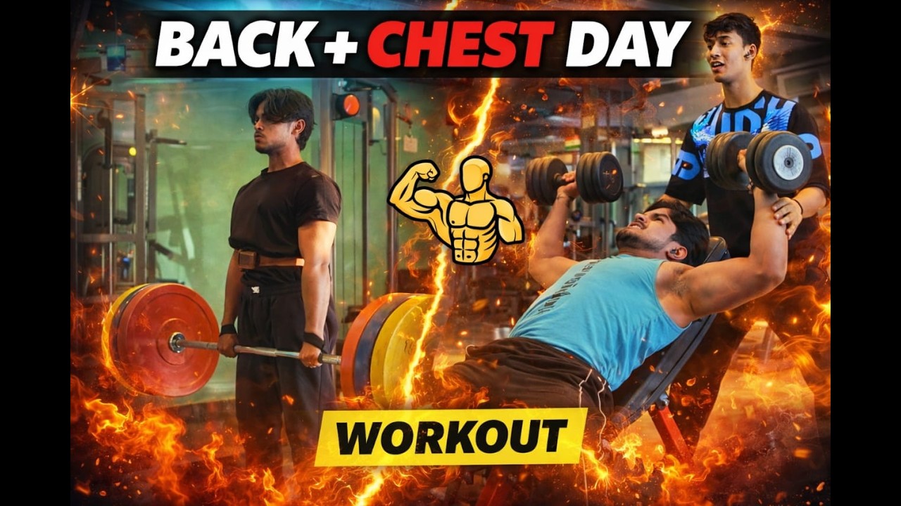 Back+Chest Day Ep--7 #vlog #gym #dailyvlog #motivation