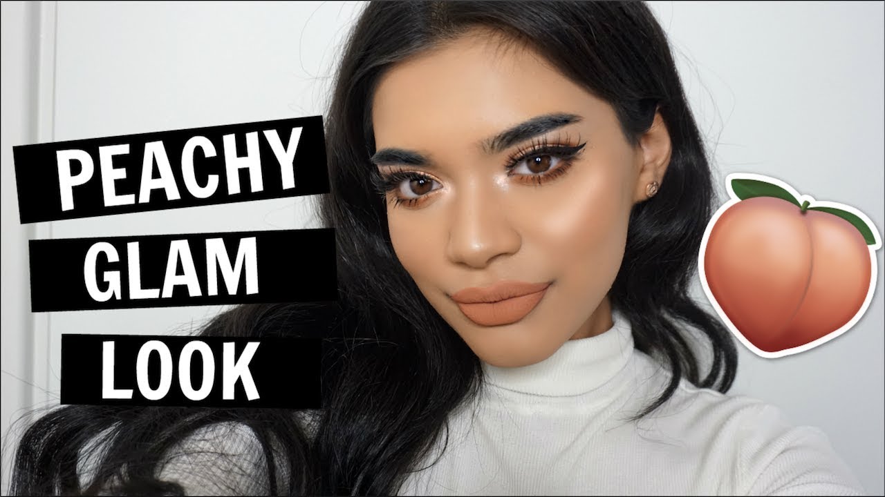 CHIT CHAT GRWM | PEACHY GLAM LOOK ♡