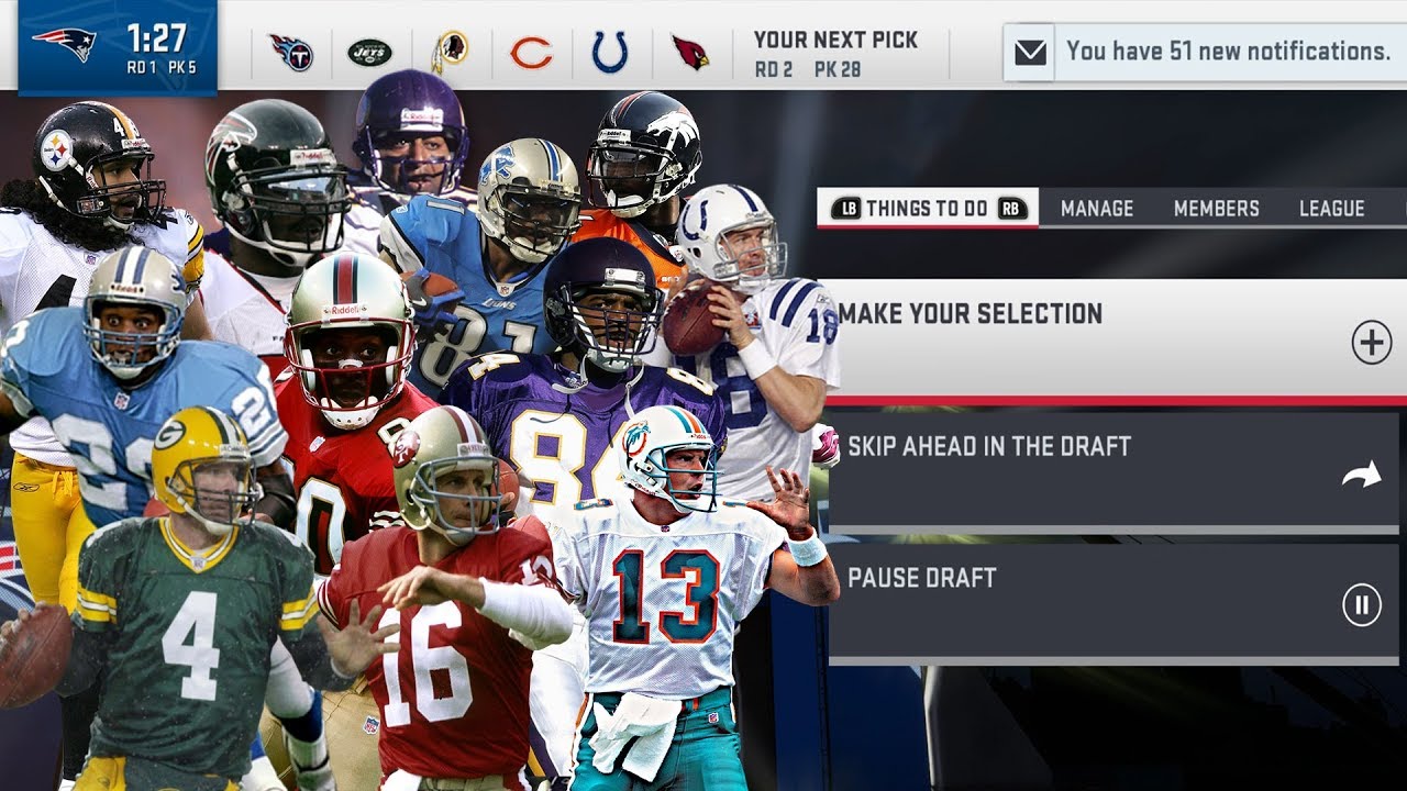 Legend Fantasy Draft - Madden 19 Legends Connected Franchise -
