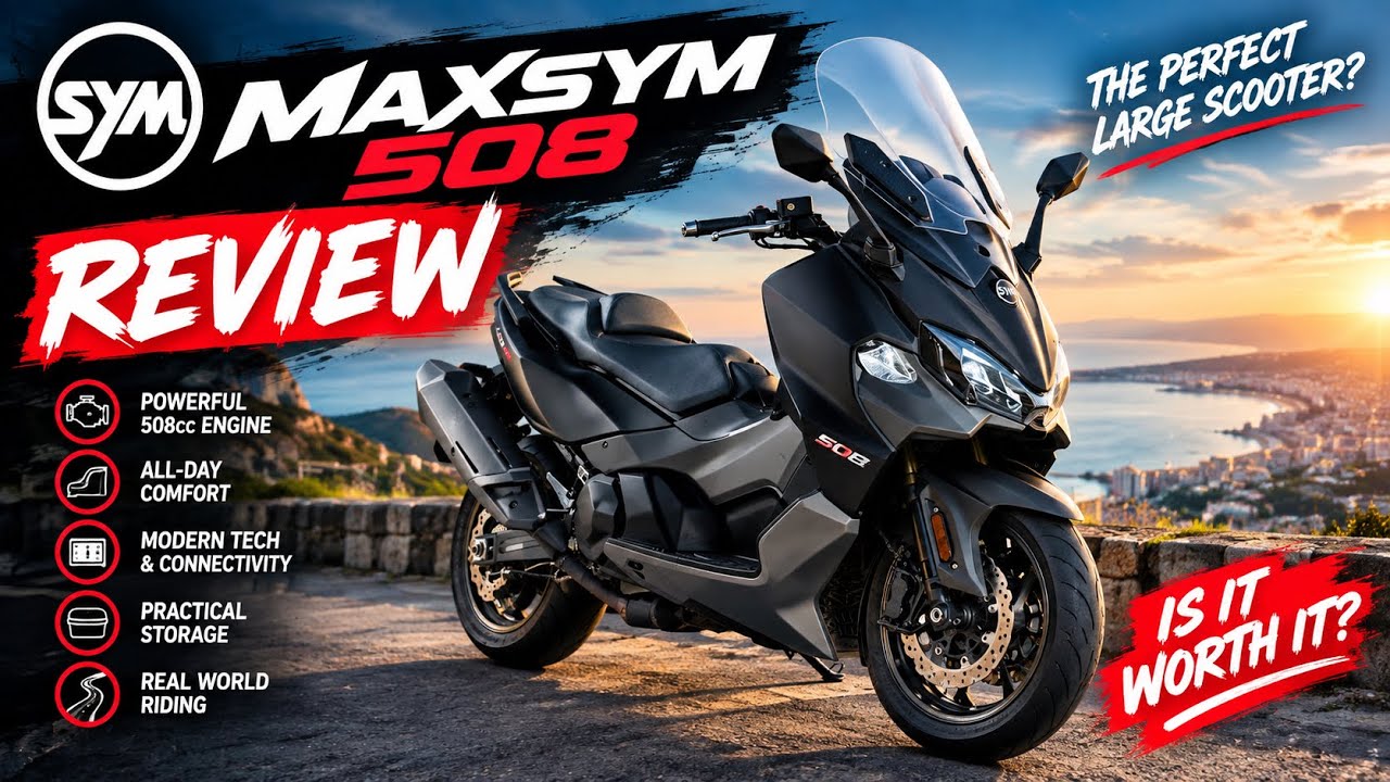 Is the MAXSYM 508 the perfect commuter bike? What is it like to ride in the dark?