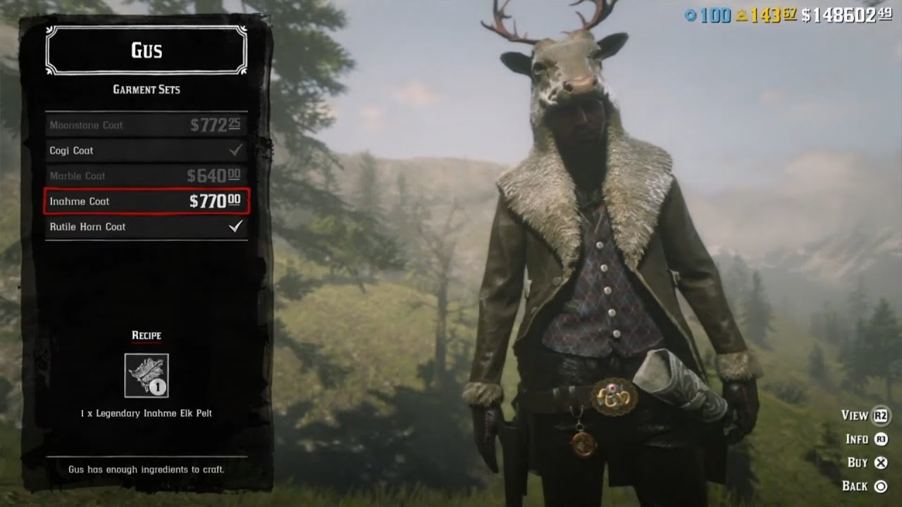 Red Dead Online Legendary Inahme Elk Mission #2 & Inahme Elk Outfit