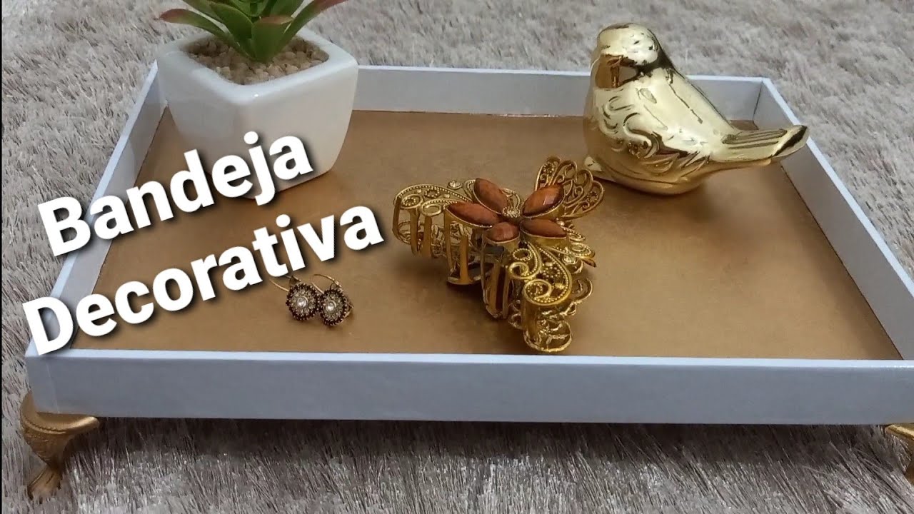 Diy Bandeja de mdf/envelopada