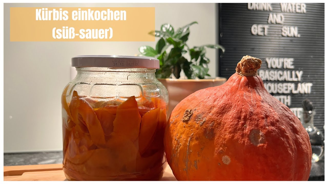 Einfaches Rezept um Kürbis haltbar zu machen