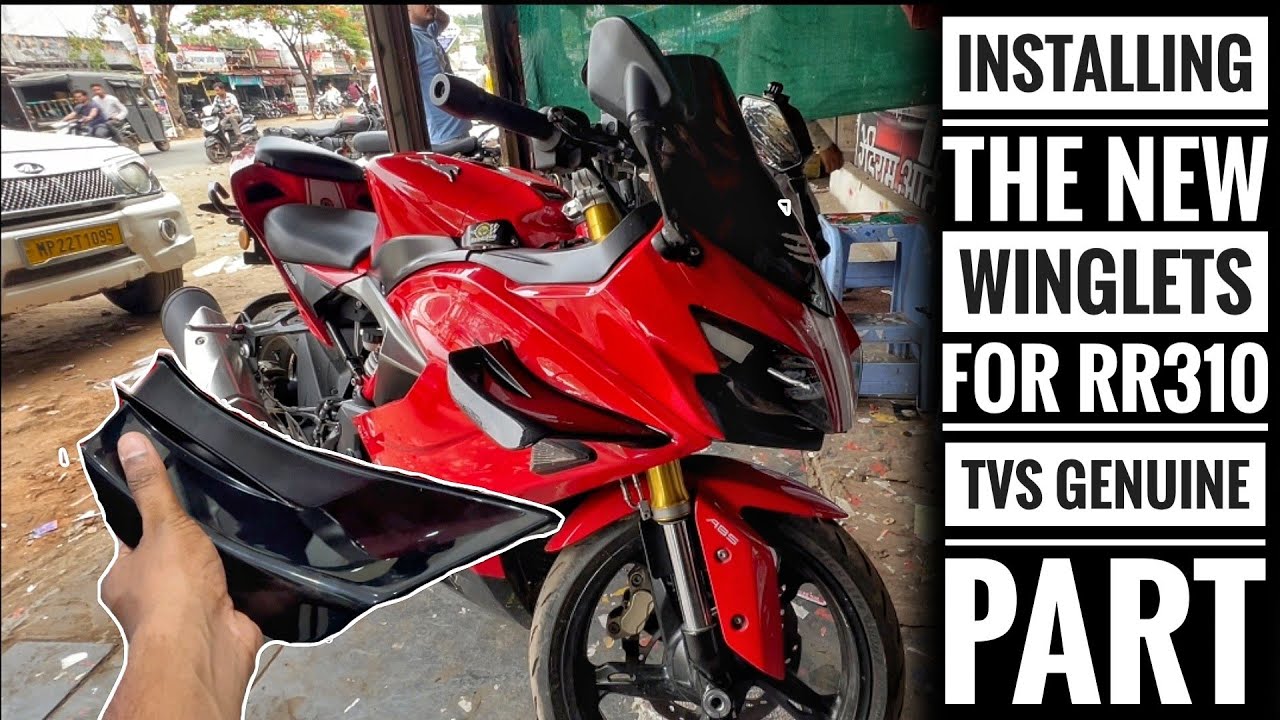 Installing The New Winglets For Old Apache RR 310 | Full Installation| Rs Moto Vlogs