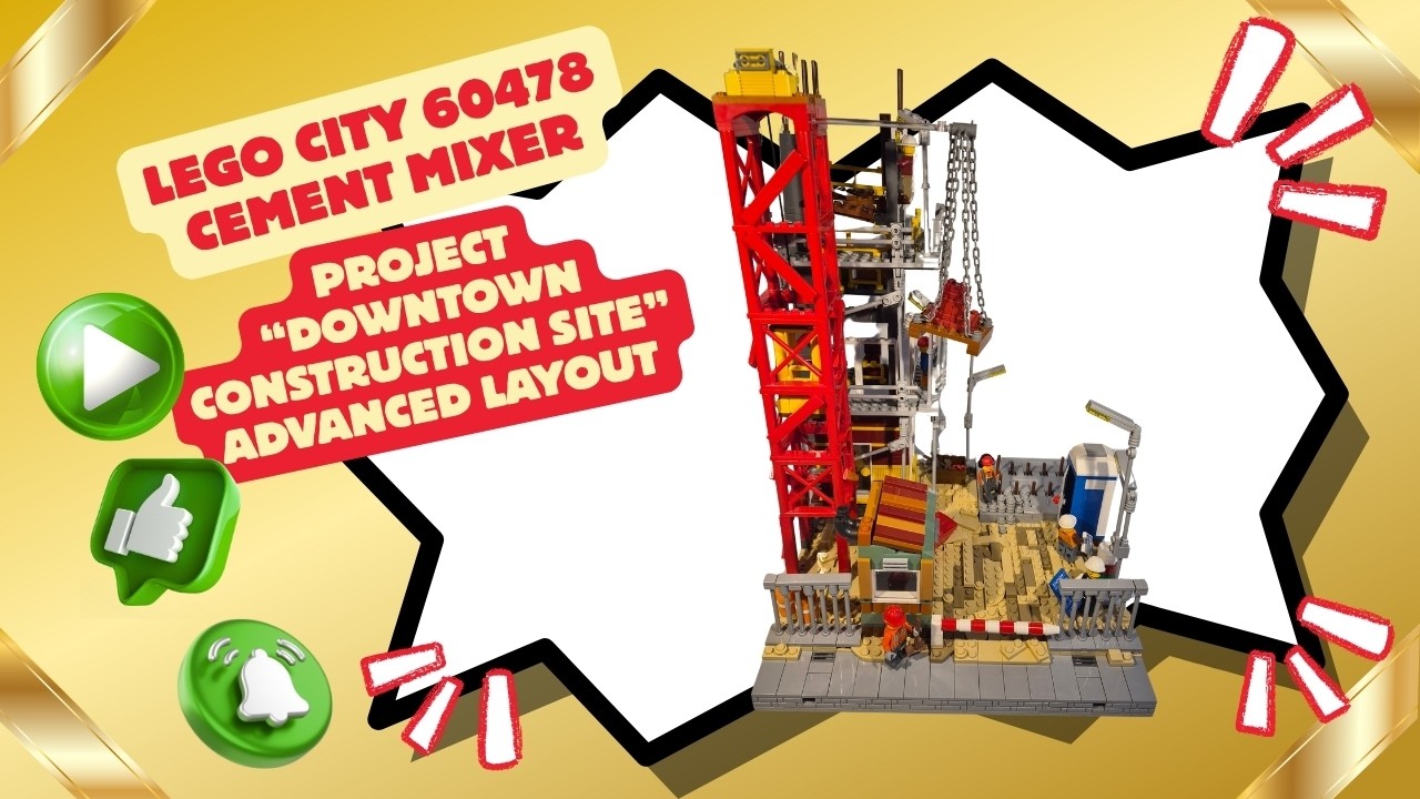 LEGO CITY Cement Mixer 60478 & HunMoc´s project 