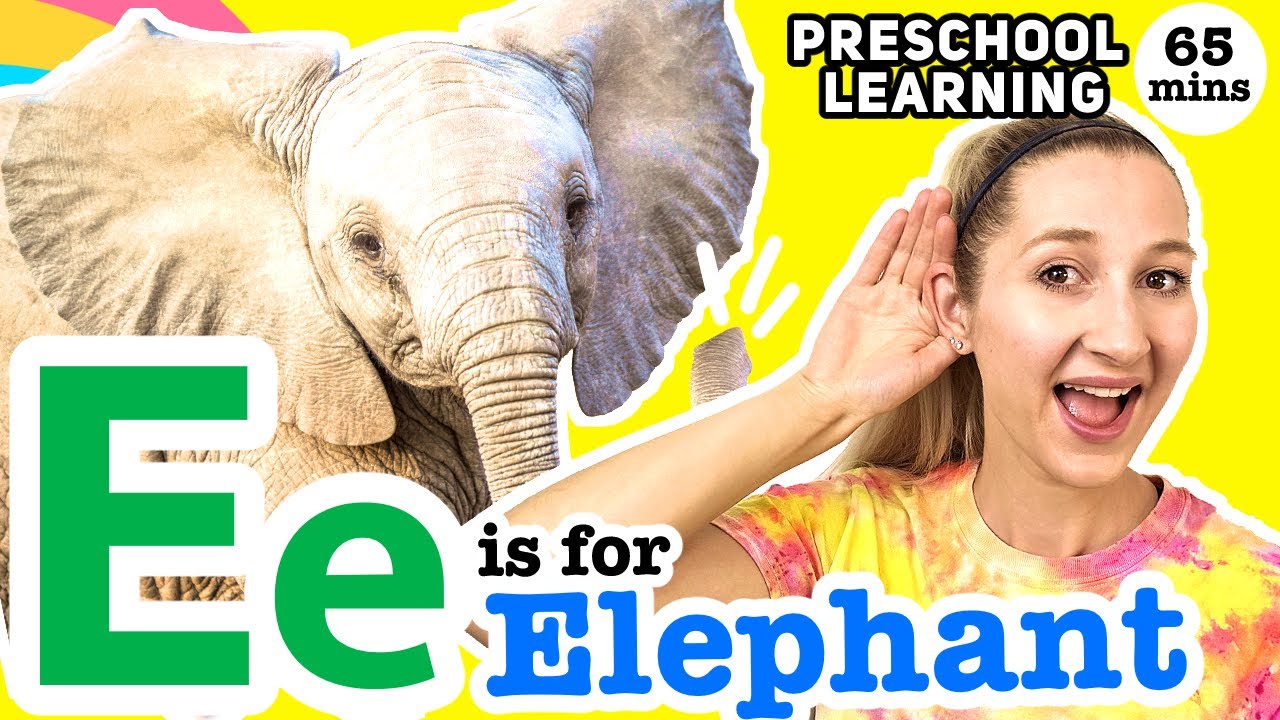 Preschool Learning: Letter E & Safari Animals (65 min. class)