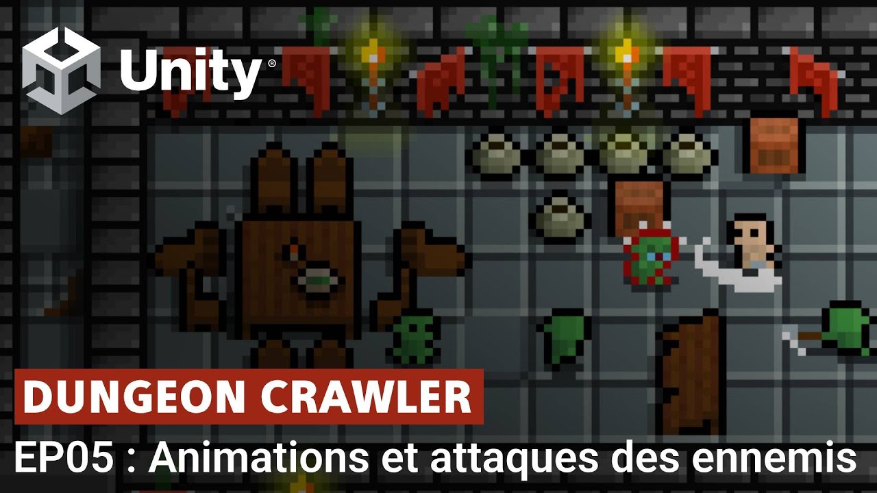 Créer un Dungeon Crawler 2D facilement avec Unity (EP05 : Animations et attaques des ennemis)