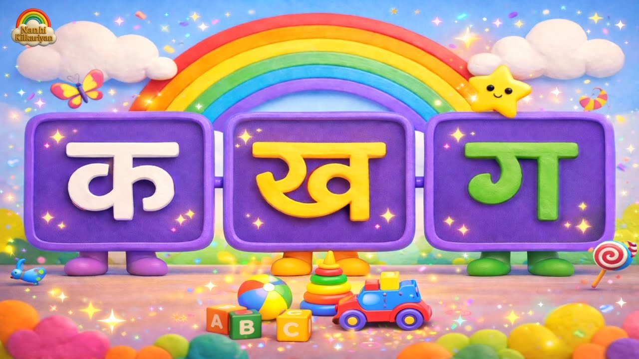 क ख ग | Hindi Alphabet for Kids | Learn क ख ग with Fun 3D Animation
